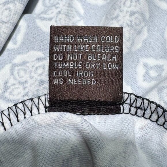 J McLaughlin Black White Gray‎ Geometric Medallion Print Ruched Dress Size S - Picture 7 of 12